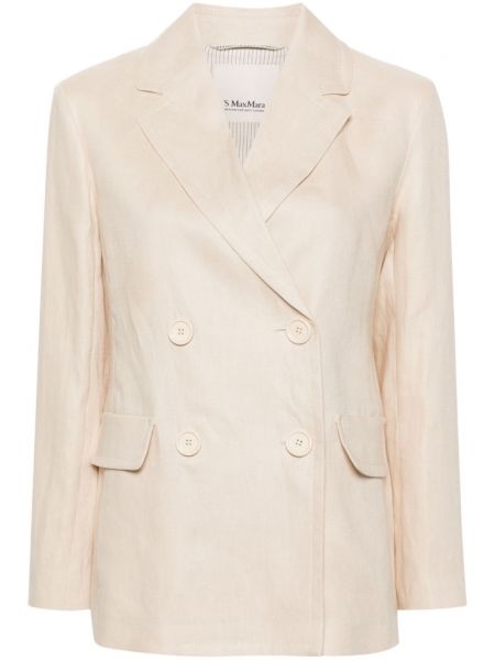 Leinen langer blazer 's Max Mara beige