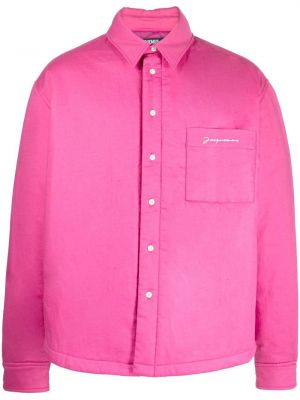 Jacke mit stickerei mit geknöpfter Jacquemus pink