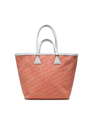 Bevásárlótáska Karl Lagerfeld narancsszínű