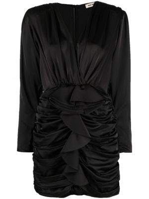 Βραδινό φόρεμα με λαιμόκοψη v The New Arrivals Ilkyaz Ozel μαύρο