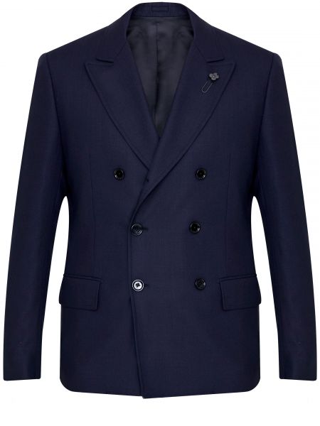 Шерстяная куртка Lardini синяя