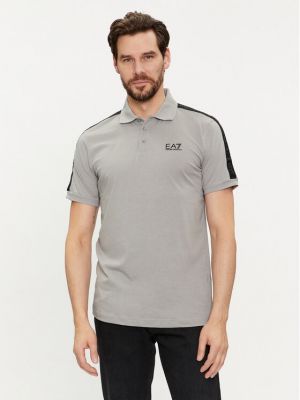 Polo marškinėliai Ea7 Emporio Armani pilka