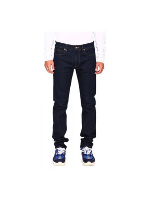 Straight jeans aus baumwoll Versace blau