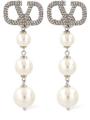 Pendientes con perlas de cristal Valentino Garavani