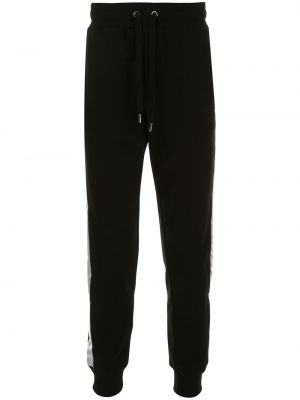 Svītrainas treniņtērpa bikses Dolce & Gabbana melns