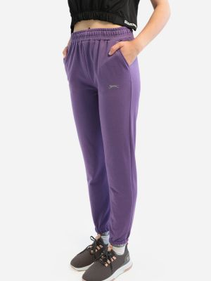 Sportovní kalhoty Slazenger fialové