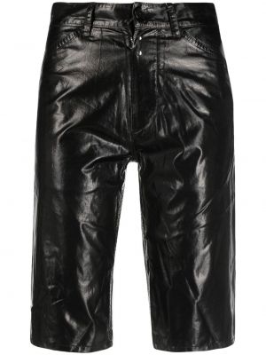 Kratke jeans hlače Mm6 Maison Margiela črna