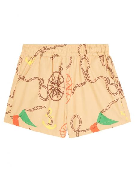 Bomull shorts for gutter Mini Rodini beige