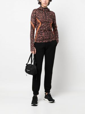 Bluza z kapturem z nadrukiem Adidas By Stella Mccartney czarna