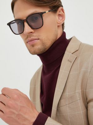 Brązowe okulary przeciwsłoneczne Gucci