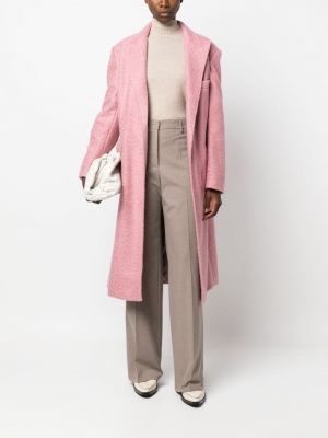 Plstěný kabát Blanca Vita růžový