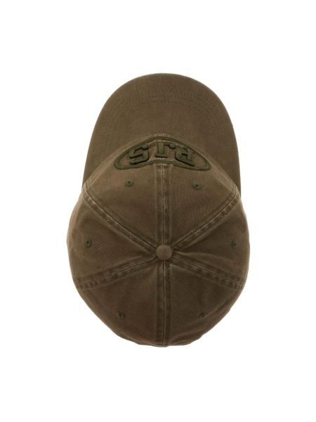 Haftowana czapka z daszkiem Parajumpers zielona