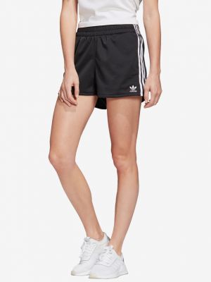 Csíkos rövidnadrág Adidas Originals fekete
