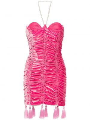 Mini šaty Cristina Savulescu růžové