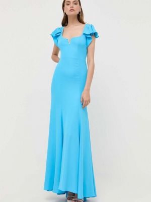 Dlouhé šaty z polyesteru Nissa - modrá