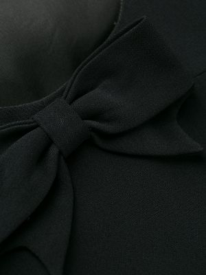Mini vestido con lazo Moschino Pre-owned negro