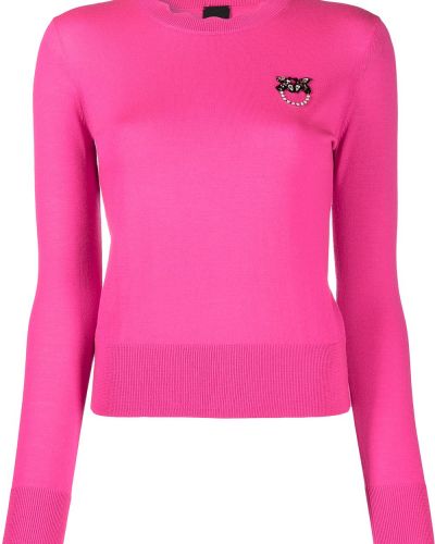 Jersey de tela jersey con apliques Pinko rosa