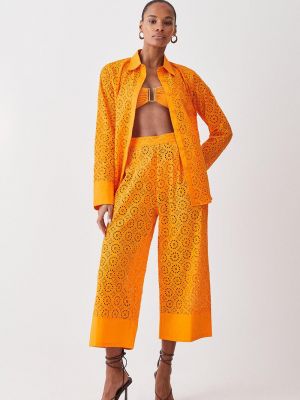 Пляжные брюки Karen Millen оранжевые