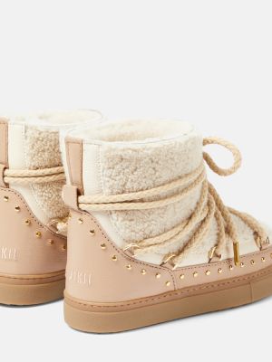 Kožené sněžné boty Inuikii béžové