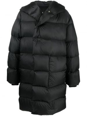 Пухено палто с пера Rick Owens черно