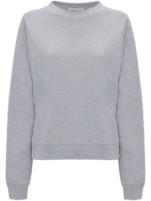 Sweatshirt aus baumwoll mit print Victoria Beckham grau