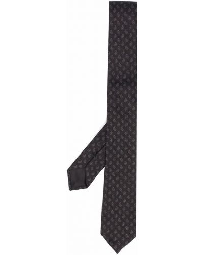 Corbata de seda de cachemir con estampado de cachemira Givenchy negro