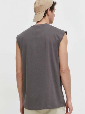 Bavlněné tričko Karl Kani šedé