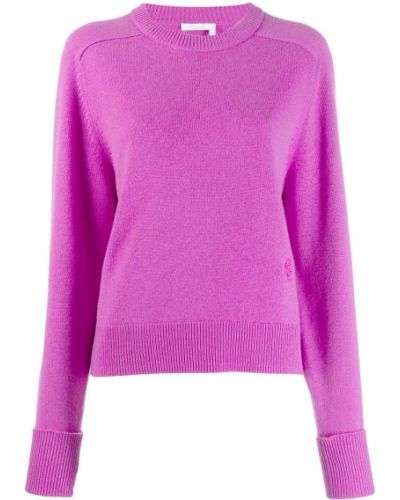 Jersey de punto de tela jersey Chloé violeta