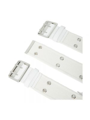 Cinturón de algodón Mm6 Maison Margiela blanco