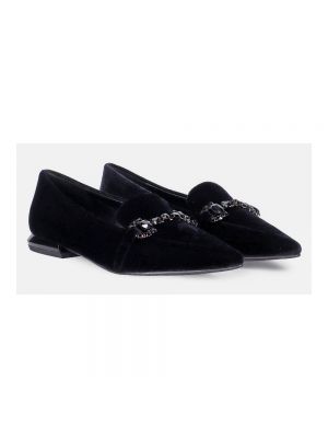 Loafers de terciopelo‏‏‎ Tosca Blu negro