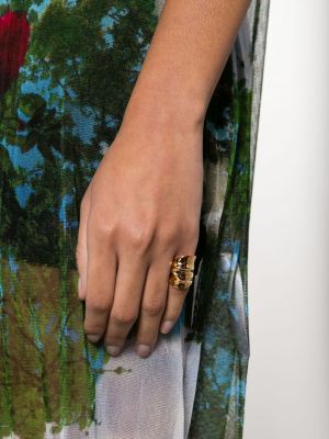 Drapovaný prsten Annelise Michelson zlatý