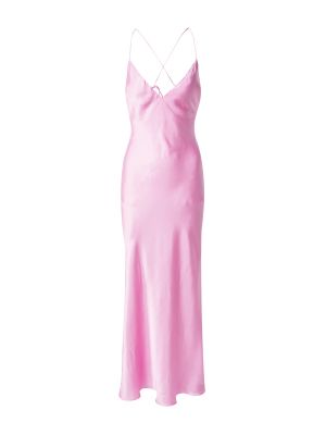 Βραδινό φόρεμα Bardot ροζ