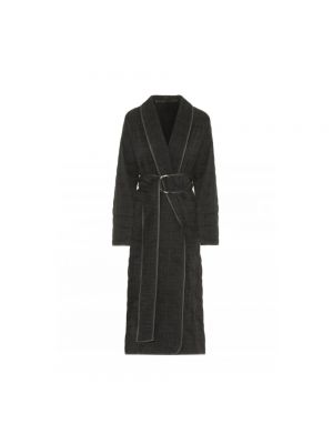 Czarny pikowany płaszcz Beatrice B