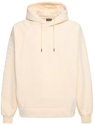 Bomuld hættetrøje Jacquemus beige