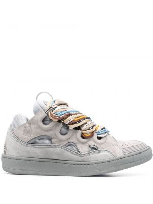 Tykk blonder snøring sneakers Lanvin grå