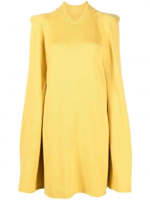 Sweter wełniany oversize Rick Owens żółty