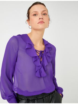 Блуза Koton виолетово