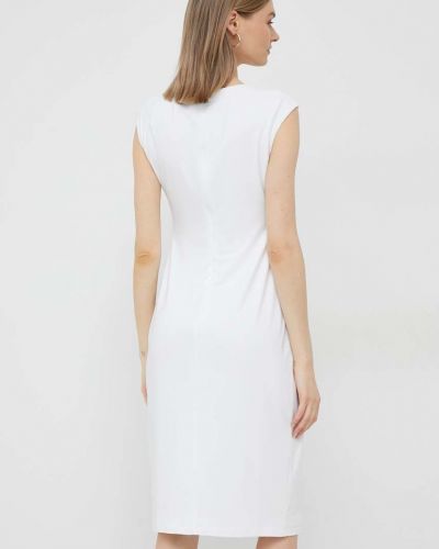 Testhezálló mini ruha Lauren Ralph Lauren fehér