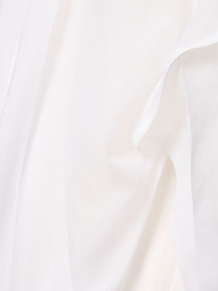 Μεταξωτό πουκάμισο ντραπέ Ferragamo λευκό