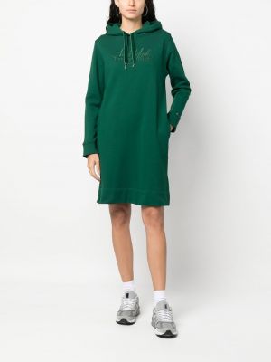 Bavlněné šaty Tommy Hilfiger zelené