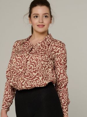 Блузка Mix-mode коричневая