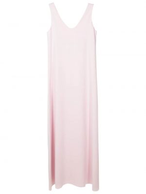 Макси рокля без ръкави с v-образно деколте Gloria Coelho розово
