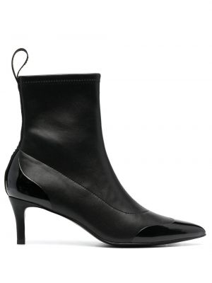 Обувки до глезена с принт Versace Jeans Couture черно