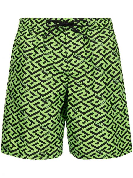 Shorts à imprimé Versace vert