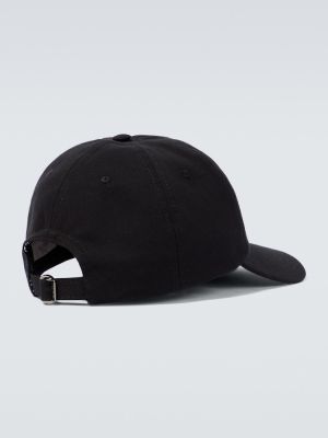 Gorra de algodón Valentino Garavani negro