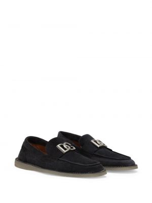 Seemisnahksed loafer-kingad Dolce & Gabbana sinine