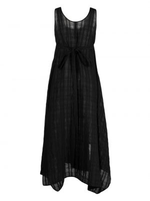 Lniana sukienka bez rękawów Forme D’expression czarna