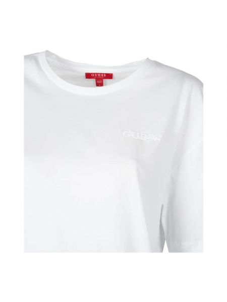 Camiseta de cuello redondo casual Guess blanco