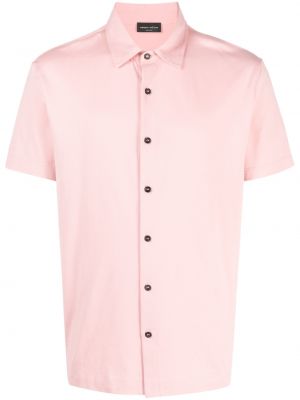 Памучна риза Roberto Collina розово