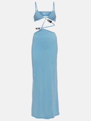 Длинное платье Christopher Esber синее
